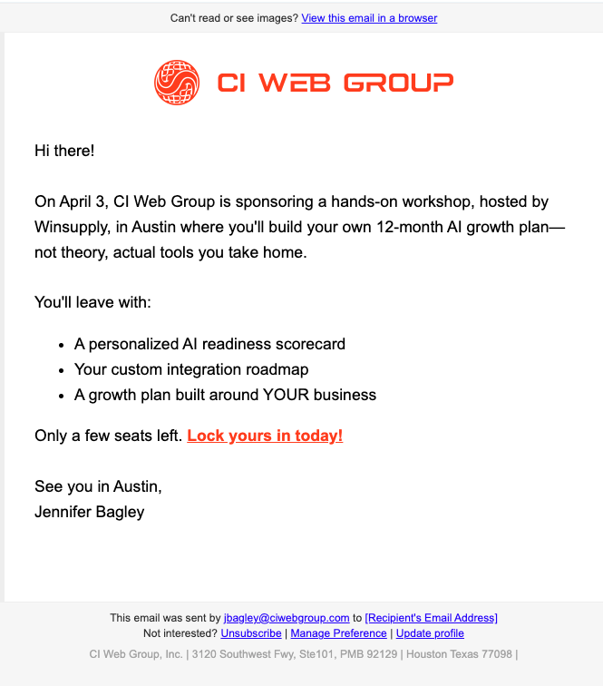 Winsupply Workshop